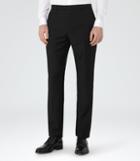Reiss Harry T - Mens Modern Fit Trousers In Black, Size 28