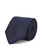Reiss Solo - Herringbone Silk Tie In Blue, Mens