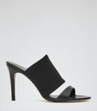 Reiss Brie Leather And Neoprene Sandals