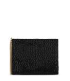 Reiss Cindy Embellish - Beaded Clutch Bag In Black, Womens