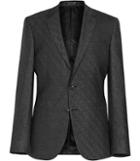 Reiss Charding B - Mens Check Weave Blazer In Grey, Size 36