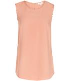 Reiss Acorn - Womens Lace-trimmed Tank Top In Red, Size 4
