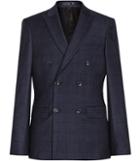 Reiss Hour B - Mens Slim Double-breasted Blazer In Blue, Size 36