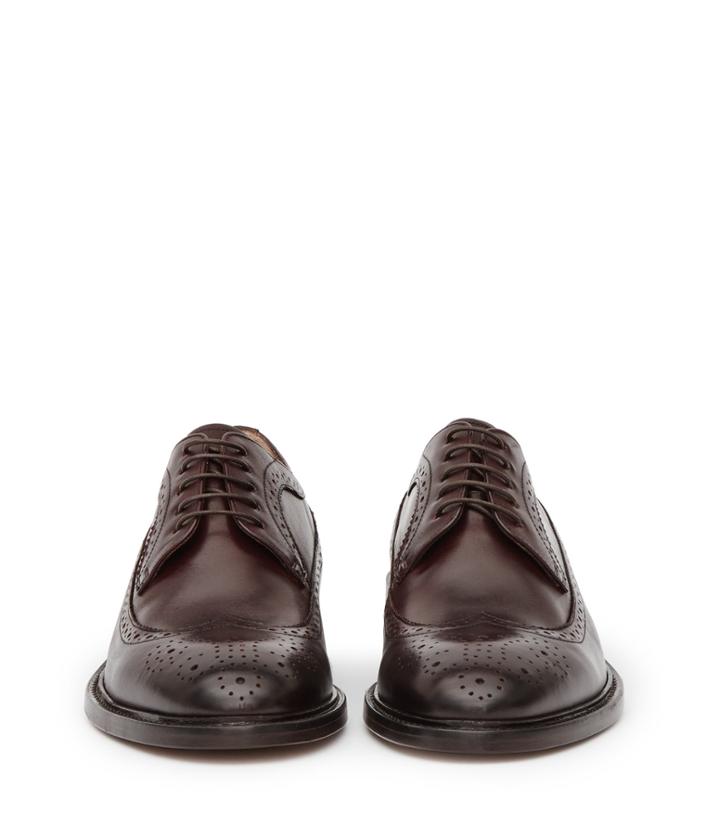 Reiss Ash - Mens Leather Brogues In Red, Size 8