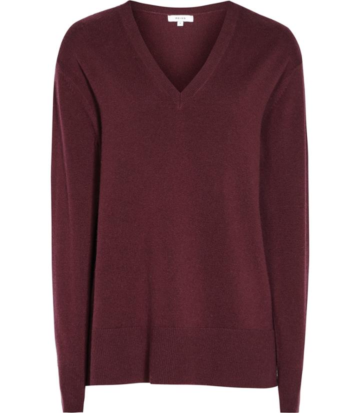 Reiss Selma - Womens Cashmere Jumper In Red, Size Xs