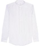 Reiss Bryce - Mens Stripe Grandad Collar Shirt In White, Size Xs