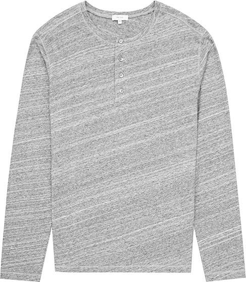 Reiss Sagres Grandad Collar T-shirt