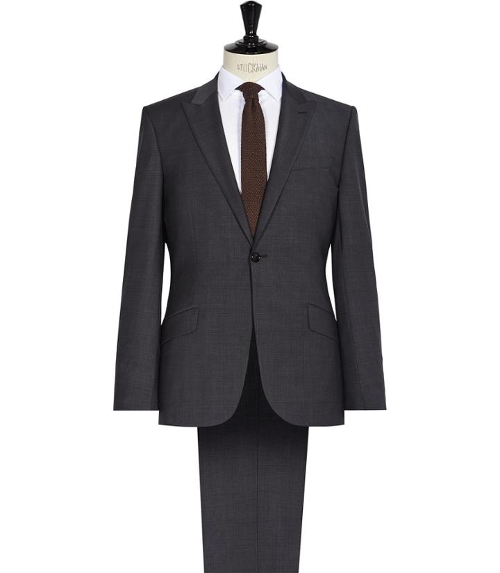 Reiss Gaffer - Mens Peak Lapel Suit In Grey, Size 36