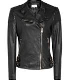 Reiss Shelby - Womens Leather Biker Jacket In Black, Size 4