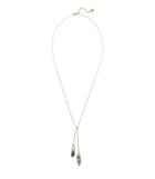 Reiss Tamrah - Double Stone Necklace With Crystals From Swarovski In Yellow, Womens