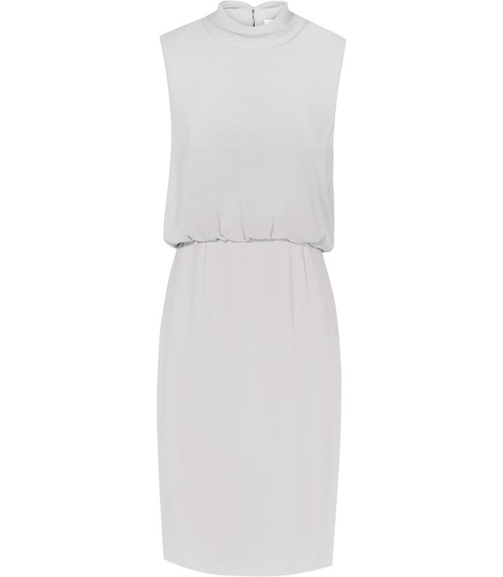 Reiss Angela - Womens High-neck Dress In Grey, Size 4