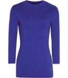 Reiss Lulia - Womens High-neck Knitted Top In Blue, Size 4