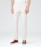 Reiss Jeremey T - Slim-fit Tailored Trousers In White, Mens, Size 30