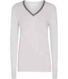 Reiss Torryn - Womens Embellished Jumper In Grey, Size Xs