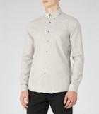 Reiss Carmichael - Mens Slim-fit Shirt In Grey, Size S