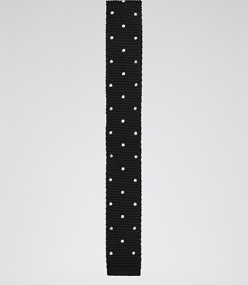 Reiss Bugg Silk Dot Tie