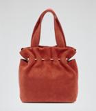 Reiss Cassius - Womens Suede And Metal Tote In Brown, Size One Size