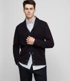 Reiss Millside - Shawl Collar Cardigan In Blue, Mens, Size Xs