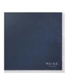 Reiss Sunset - Mens Tonal Silk Pocket Square In Blue