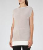 Reiss Lucinda - Womens Rib-knit Sleeveless Jumper In White, Size Xs