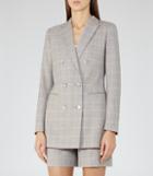 Reiss Marina Jacket - Womens Double-breasted Blazer In Pink, Size 6