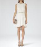 Reiss Rodia - Womens Fit And Flare Dress In White, Size 4