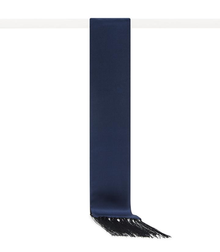 Reiss Tallo - Womens Skinny Silk Scarf In Blue, Size One Size