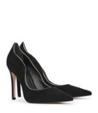 Reiss Ness - Womens Suede Court Shoes In Black, Size 6