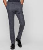 Reiss Desmond - Slim Turn-up Trousers In Blue, Mens, Size 28