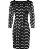 Reiss Mirte - Womens Embroidered Bodycon Dress In Black, Size 4