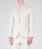 Reiss Jeremey B - Slim Peak Lapel Blazer In White, Mens, Size 38