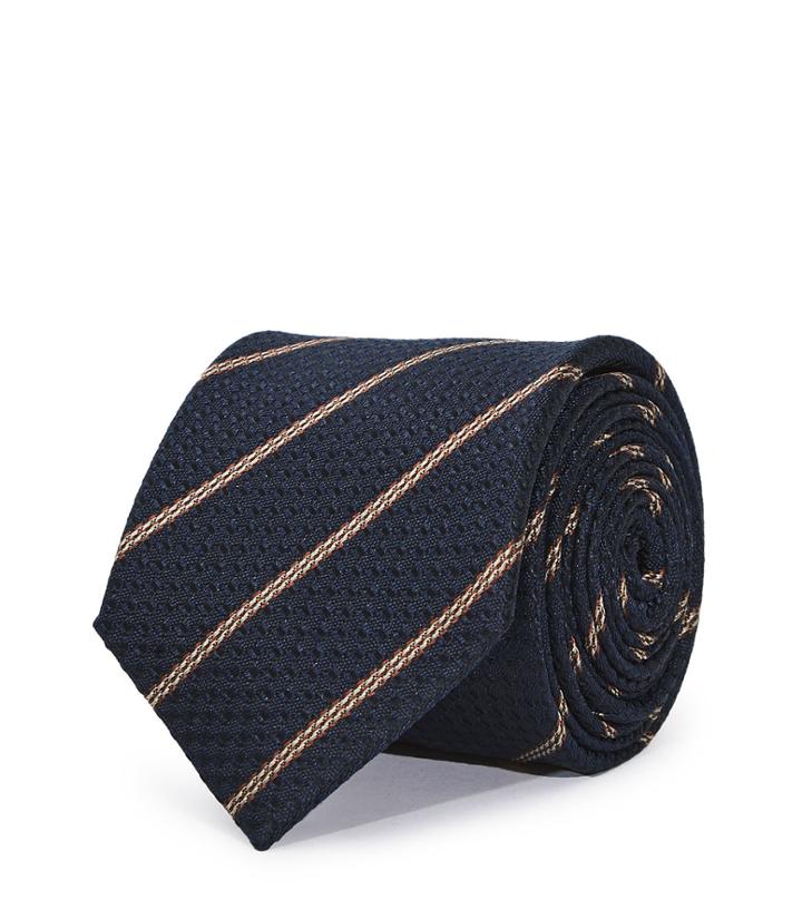 Reiss Weston - Silk Striped Tie In Blue, Mens