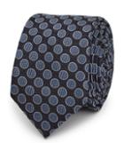 Reiss Ernest - Mens Dotted Silk Tie In Blue, Size One Size