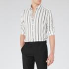 Reiss Vanda - Mens Striped Shirt In White