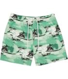 Reiss Bali - Mens Fisherman Swim Shorts In Green, Size Xs
