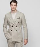 Reiss Paulo B - Slim-fit Blazer In Brown, Mens, Size 36