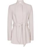 Reiss Felton Collarless Belted Jacket