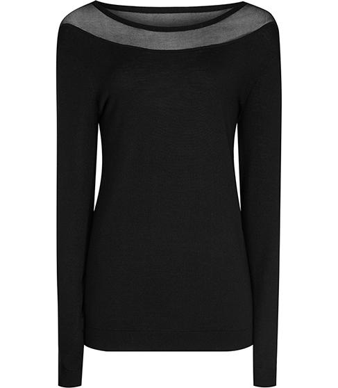 Reiss Rachael Mesh-panel Jumper