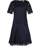 Reiss Mae - Womens Drop-waist Lace Dress In Blue, Size 4