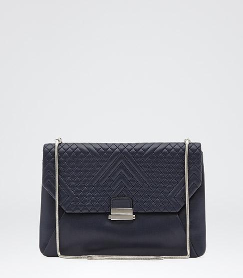 Reiss Jasmine Quilted Cross Body Envelope Bag