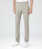 Reiss Lidder T - Mens Wool Tailored Trousers In Brown, Size 36