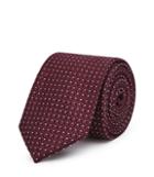 Reiss Ishia - Mens Dotted Silk Tie In Red