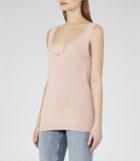 Reiss Rhea - Womens Knitted Tank Top In Orange, Size M