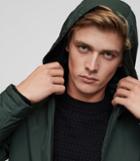 Reiss Cassidy - Lightweight Hooded Jacket In Green, Mens, Size Xs
