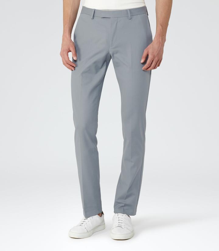 Reiss Westbury - Mens Slim-fit Chinos In Blue, Size 34