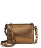 Reiss Arnott Mini Metallic - Mini Cross-body Bag In Yellow, Womens