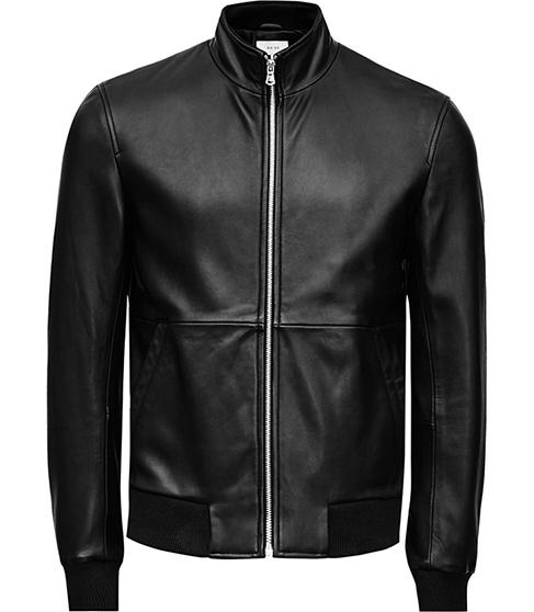 Reiss Bruno Funnel Neck Bomber Jacket