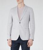Reiss Quaye - Mens Peak Lapel Blazer In Grey, Size 36