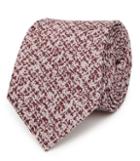 Reiss Denson - Mens Mottled Silk Tie In Red, Size One Size