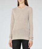 Reiss Vivienne - Womens Metallic Jumper In Black, Size S